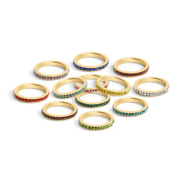 CZ Birthstone Eternity Ring