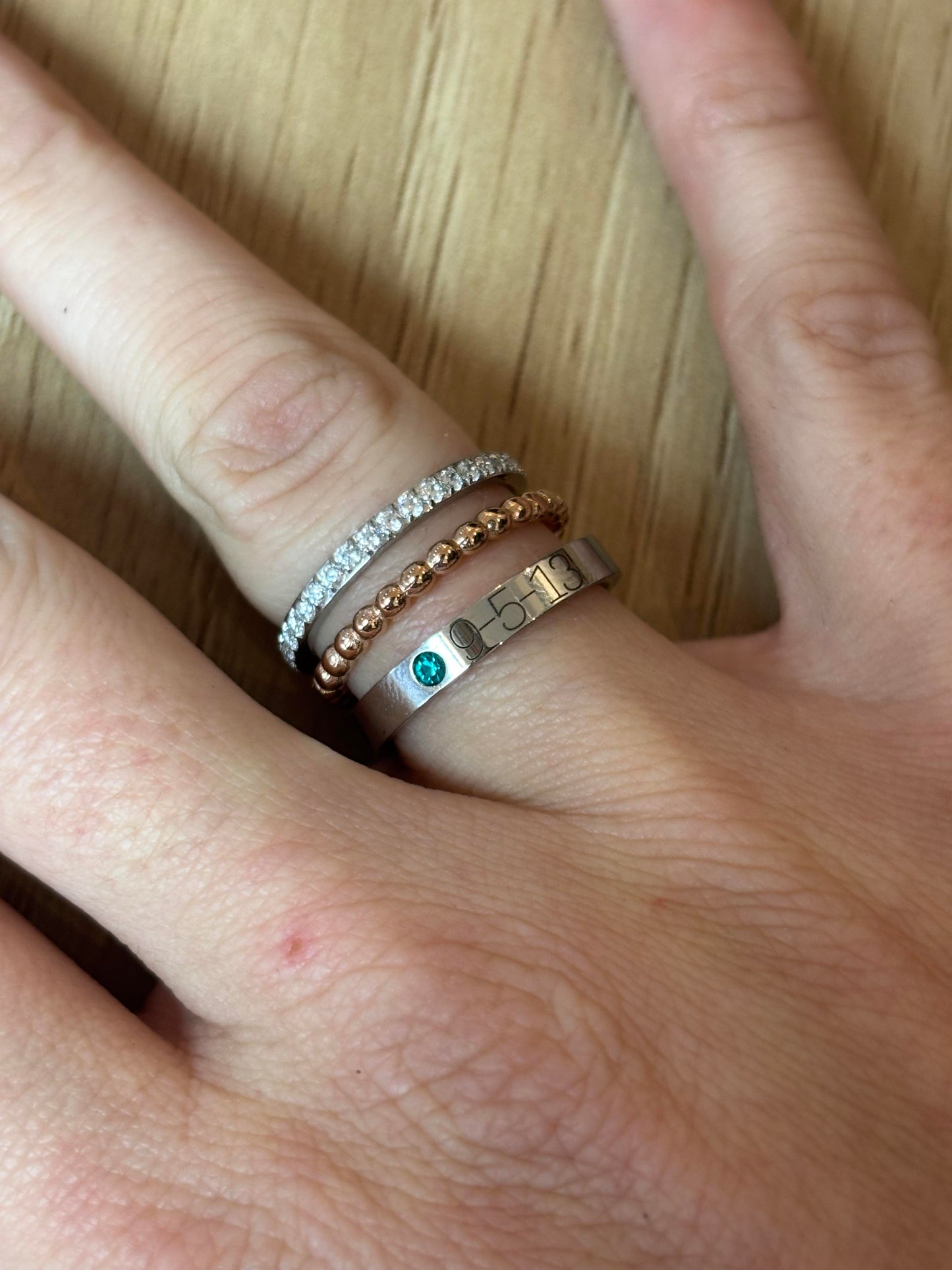 Beaded Accent Ring